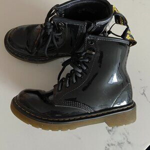 Dr. Martens JUNIOR 1460 Black Patent Leather Boots UNISEX